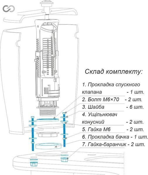 Набір кріпильних та ущільнюючих елементів SoloPlast АСН-12.ЗП  00000025944 фото