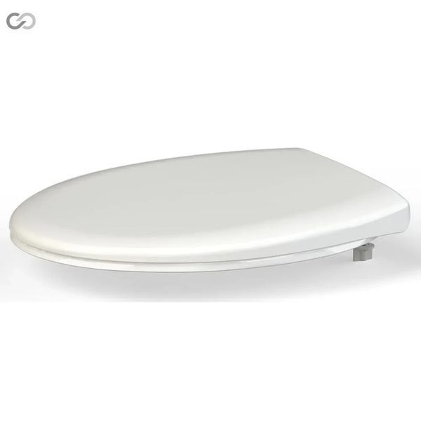 Кришка для унітазу SoloPlast 378&times;434&times;55 мм, з мікроліфтом, біла СП14-Д 00000034601 фото